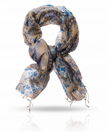 Палантин Женский S-PAISLEY.ANIMAL/GREY